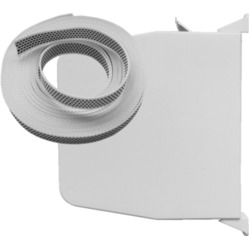 Selve bandopwinder tot 4 m, wit, met 12 m band