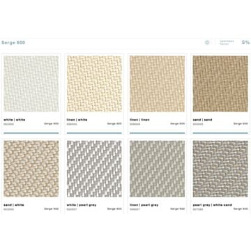 Screendoek met ritsen voor ritsscreens